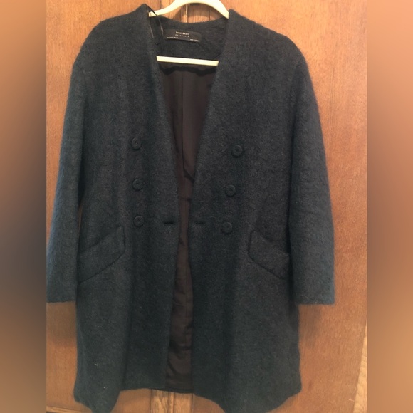Zara fuzzy cardigan jacket - Picture 3 of 6